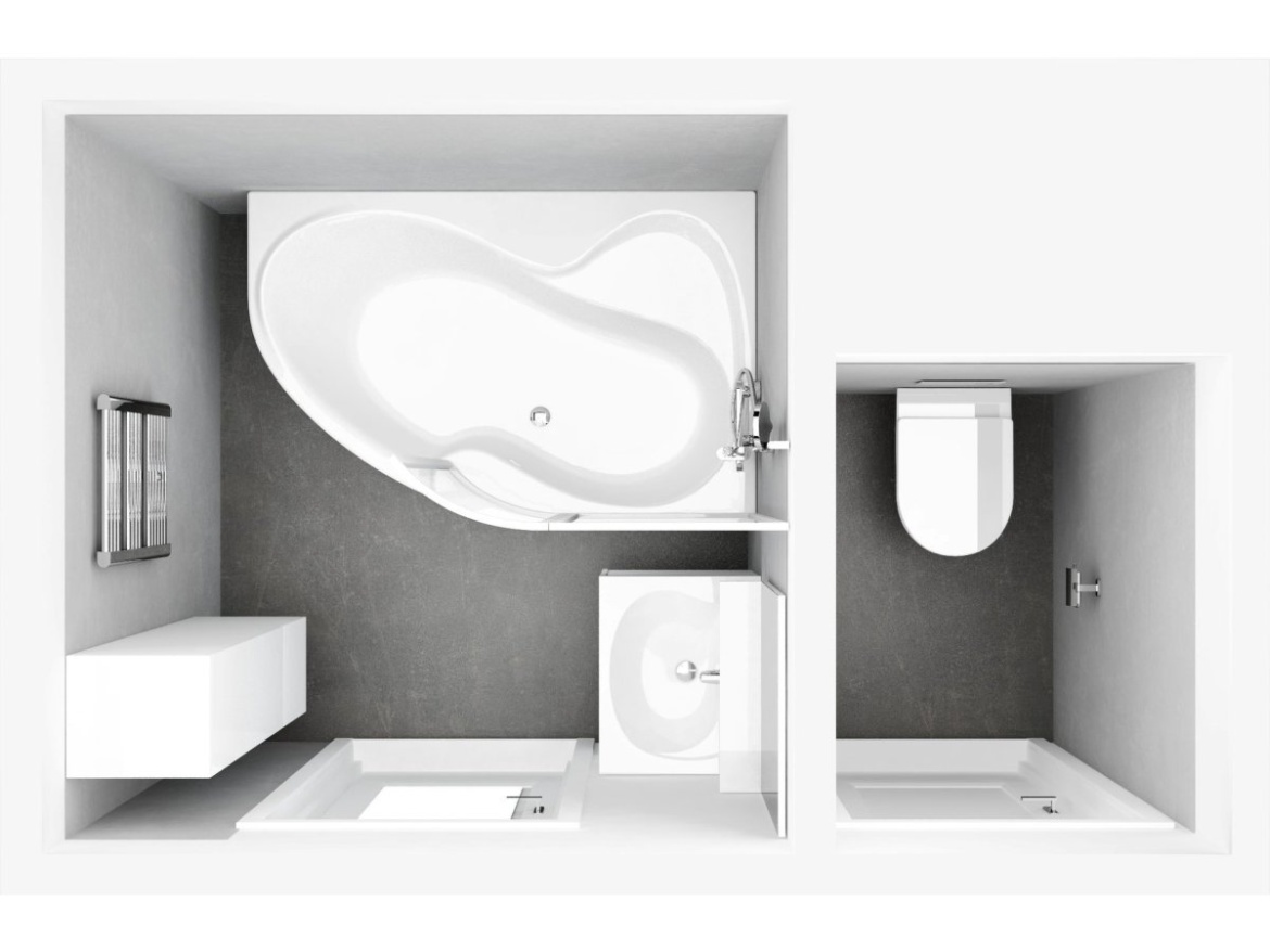 Ravak Vana Rosa 95 160x95 L