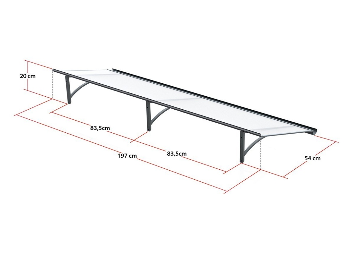 Vchodová stříška Lanit Plast Samba