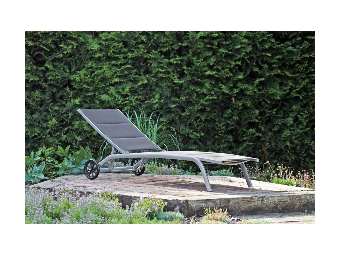 Home & Garden Zahradní lehátko Ibiza Alu Silver