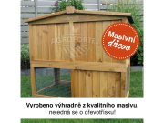 Scobax Dřevěná králíkárna VIMPERK, 1060x530x910 mm