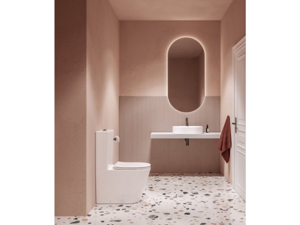 Ravak WC kombi Elegant RimOff set, vario odpad, bílá