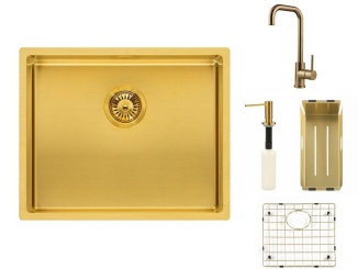 SET Miami 500 Gold + baterie Crystal + příslušenství –  Reginox SET Miami 500 Gold + baterie Crystal + příslušenství