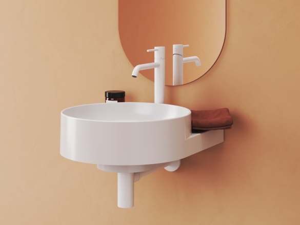 Ravak ES 015.11WV Umyvadlová stojánková baterie BeCool 340 mm bez výpusti, White Velvet