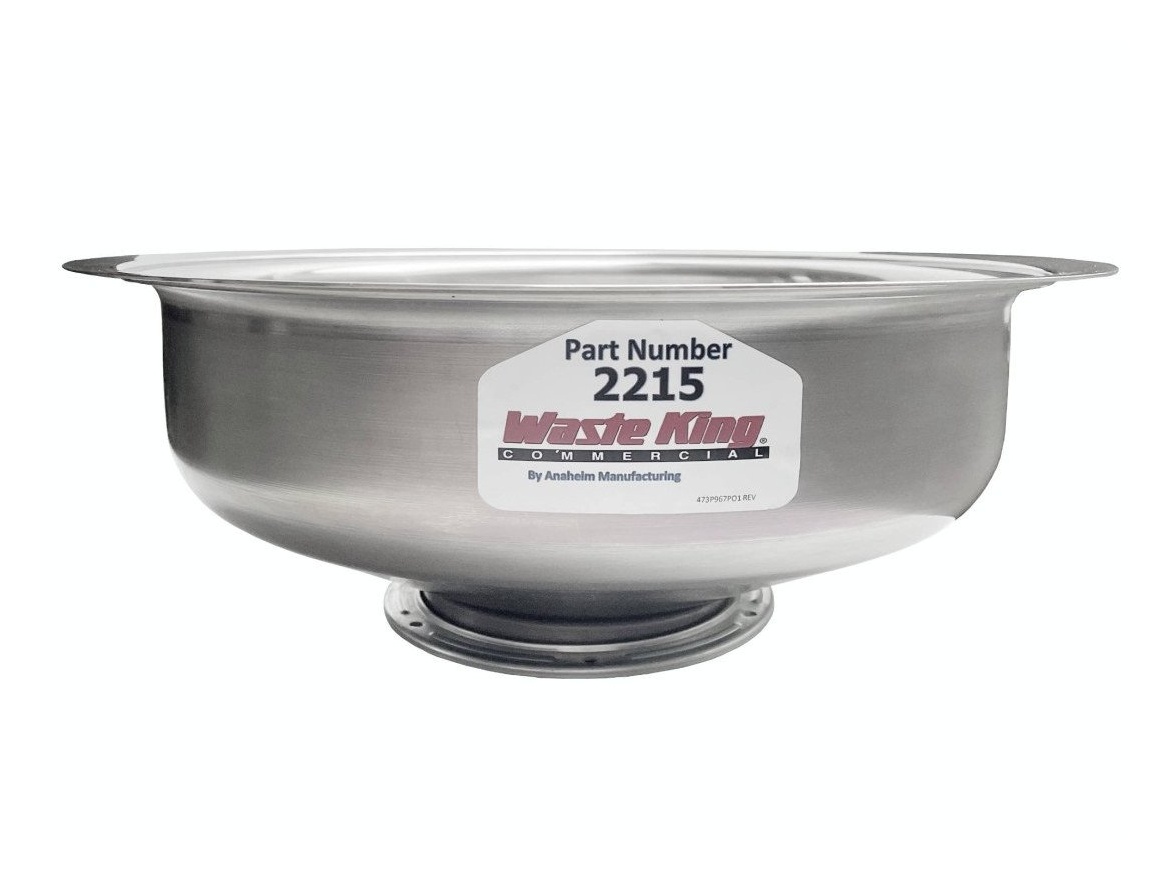 Příslušenství k drtičům Waste King Mísa oplachová 38 cm, 2 trysky, WKC 2215 – připojení drtiče  750-10000