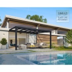 Luxusní hliníková (montovaná) pergola Palram - Canopia Stockholm 3,4 x 5,2 antracit