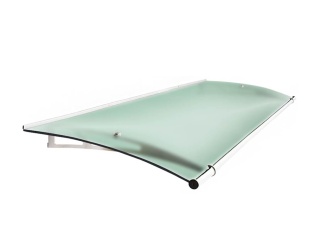 Vchodové stříšky Scobax –  Fine XL 205 x 142 cm strieborná / zelená