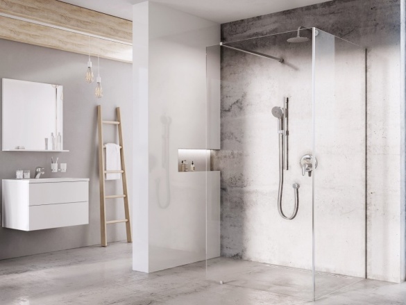 Ravak Walk-In Corner Set 120x90, lesk+transparent
