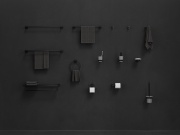 Ravak KN 100.20BLM Dvojháček, černá matná