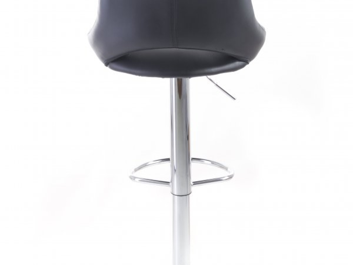 G21 Barová židle  Aletra koženková, prošívaná black