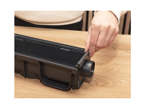 Covernit Plastový odtokový žlab A15 s pozinkovanou mříží (set 3 ks)