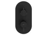 Ravak ES 068.20BLM.O3.RB07F Podomítková baterie 3-cestná bez tělesa, Black Matt