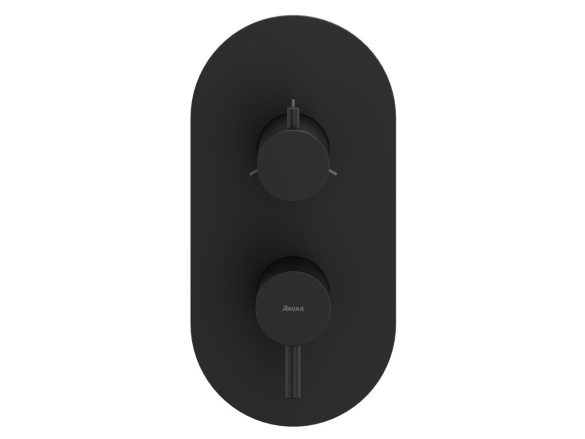 Ravak ES 068.20GB.O3.RB07F Podomítková baterie 3-cestná bez tělesa, grafit kartáčovaný