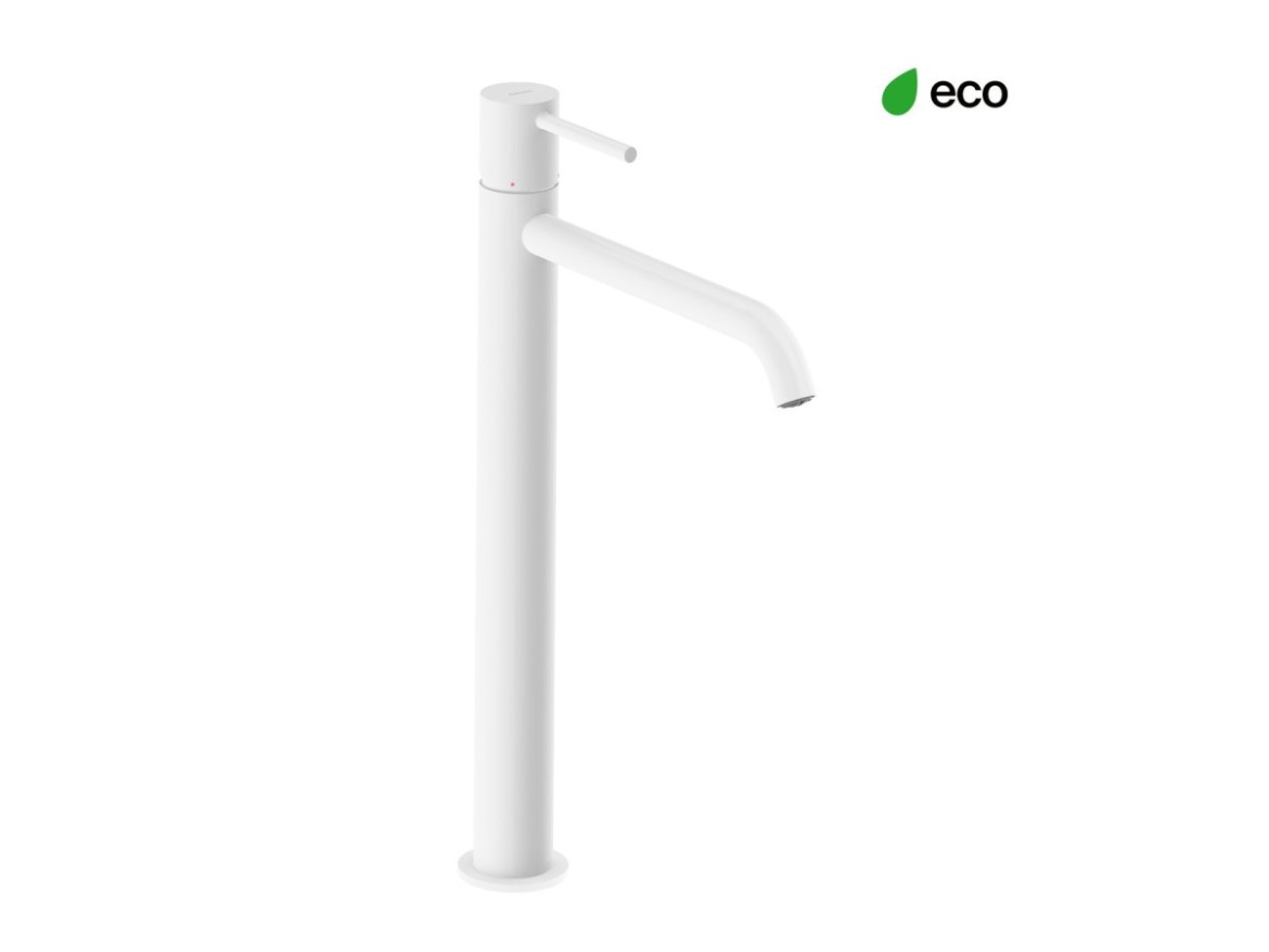 Ravak ES 015.10WV Umyvadlová stojánková baterie 340 mm bez výpusti, White Velvet