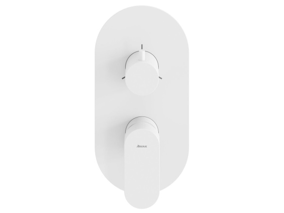 Ravak EL 068.20GB.O3.RB07F Podomítková baterie 3-cestná bez tělesa, Graphite Brushed