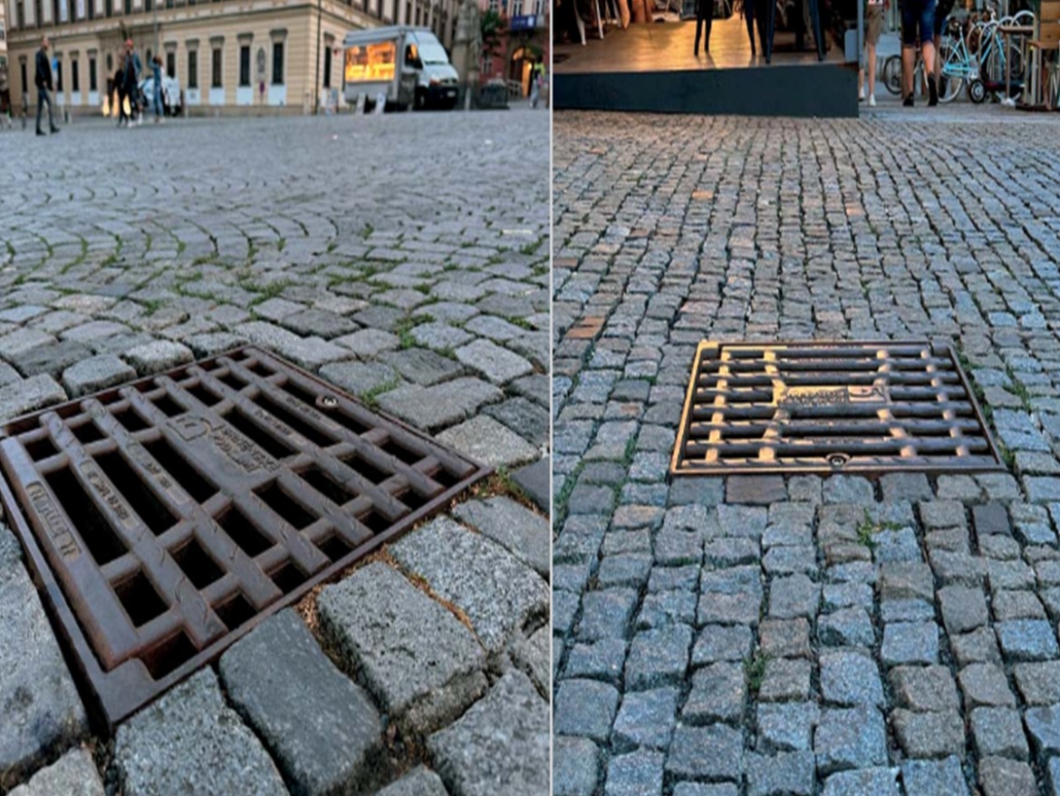 Vtoková mříž uliční s pantem D 400 Vlček Bobrava II