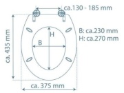 WC sedátka, záchodová prkna Schütte MARMOR STONE | MDF, Soft Close