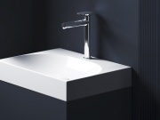 Ravak SG 014.10WHM Umyvadlová stojánková baterie 255 mm bez výpusti, bílá matná