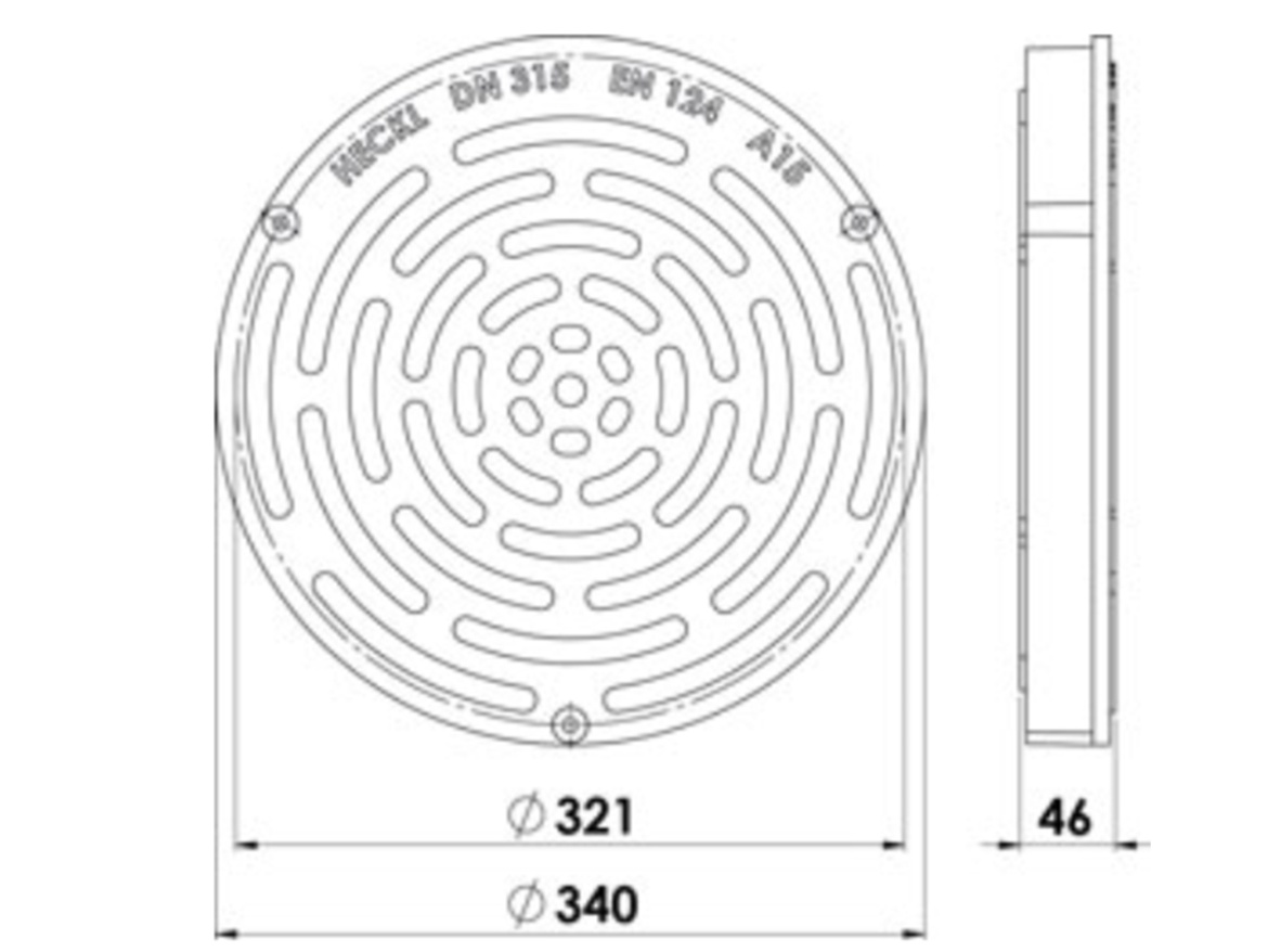 Kruhový poklop Heckl Rotus