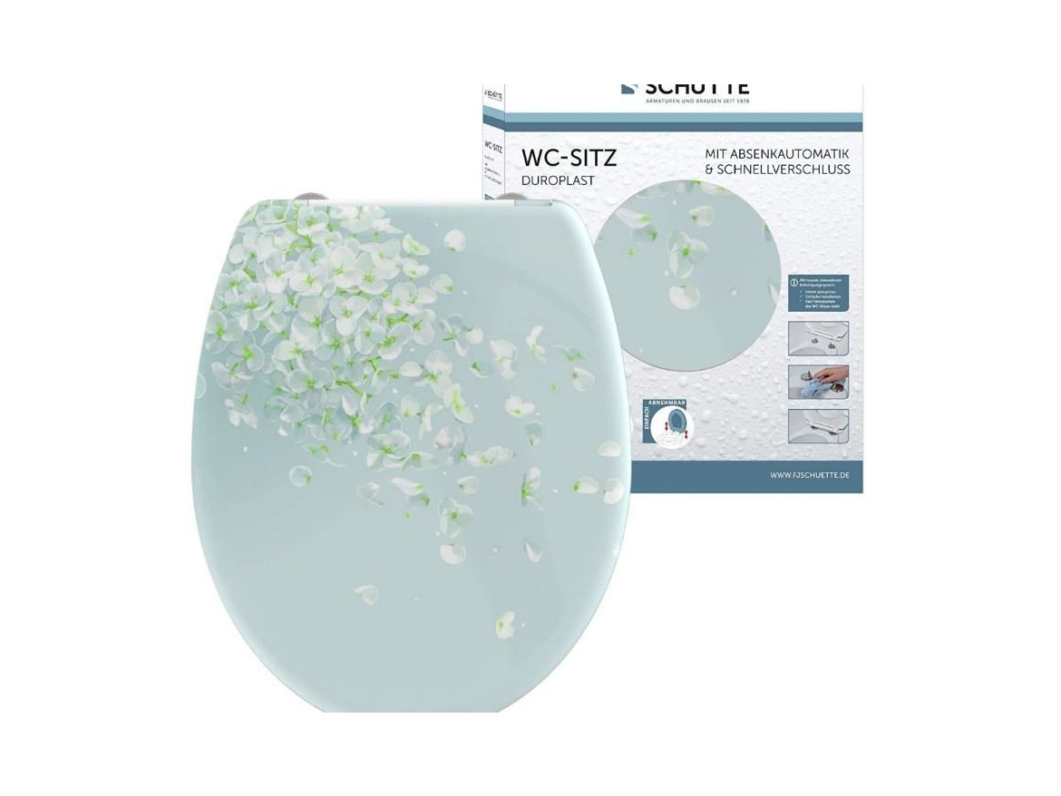 WC sedátka, záchodová prkna Schütte FLOWER IN THE WIND| Duroplast, Soft Close