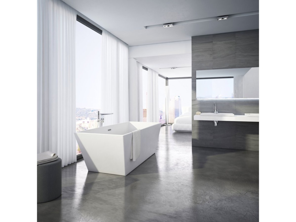 Ravak FM 081.00CR Vaňová batéria do podlahy vrátane R-boxu, so sprchovým setom, chróm