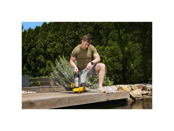 Kalové čerpadlo do septiku 750 W s volným průtokem Riwall PRO RESP 750 INOX