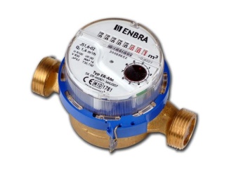Vodoinštalácia –  Enbra Bytový vodoměr ENBRA ER-AM DN 15, G 3/4", 110 mm, pro studenou vodu, 106015030