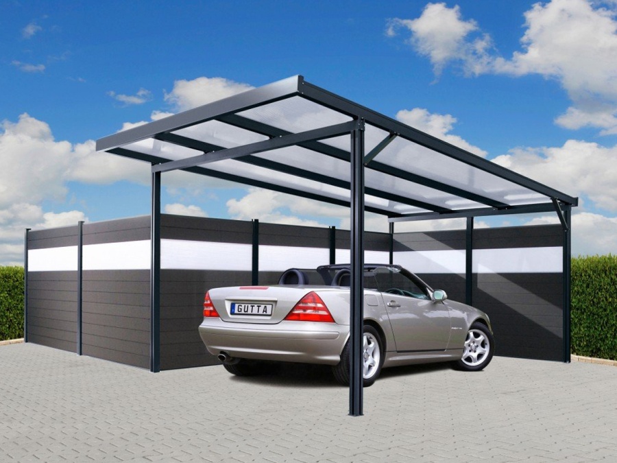 Ku Gutta Zadní stěna Carport Premium