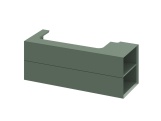 Ravak SD Lite 120 P skrinka pod umývadlo čierna matná