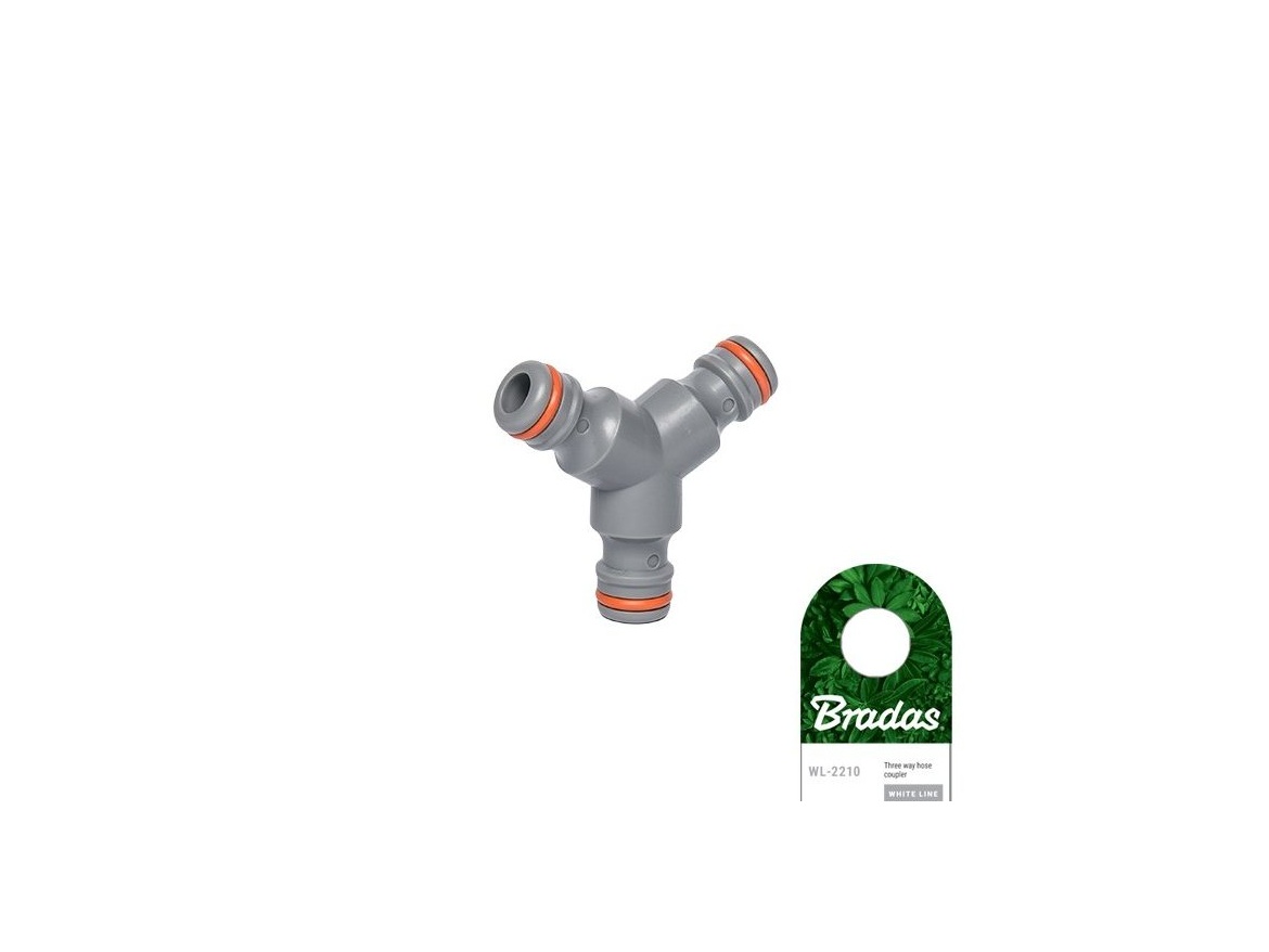 Bradas Hadicová rozbočka pro 3 rychlospojky 1/2" Bradas WHITE LINE