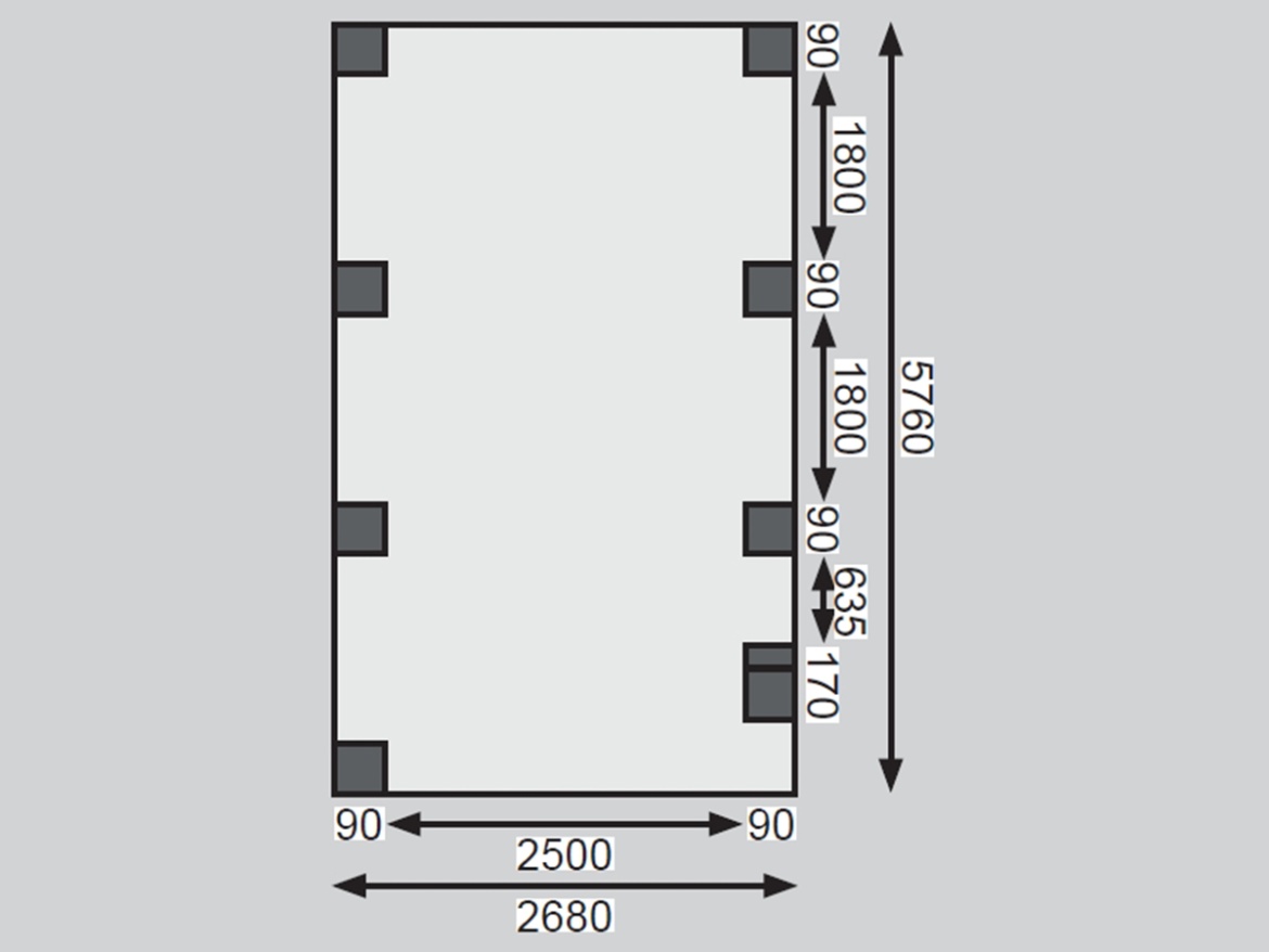 Přístřešek na auto Karibu ECO B