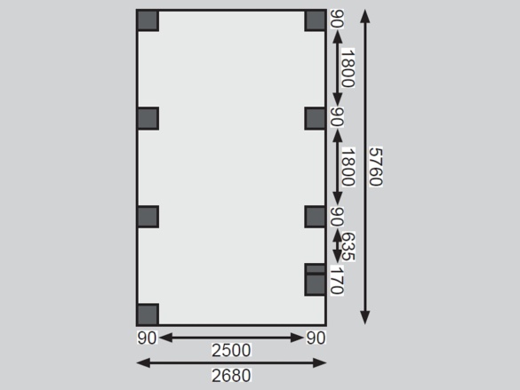 Přístřešek na auto Karibu ECO B