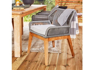 Tuindeco –  Tuindeco Teak chair Granada with cushion