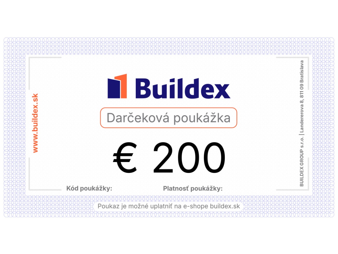 Darčeková poukážka Buildex