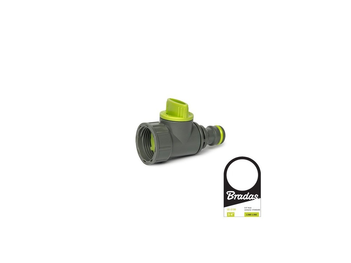 Bradas Přípojka s uzávěrem Bradas LIME LINE GW3/4"