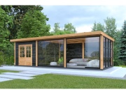 Tuindeco Nijverdal DIY Flat Roof black impregnated