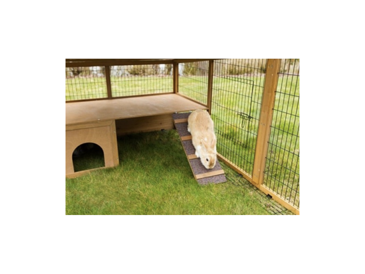 Scobax KERBL výběh pro králíky, odklopný s domečkem, 220 x 115 x 75 cm