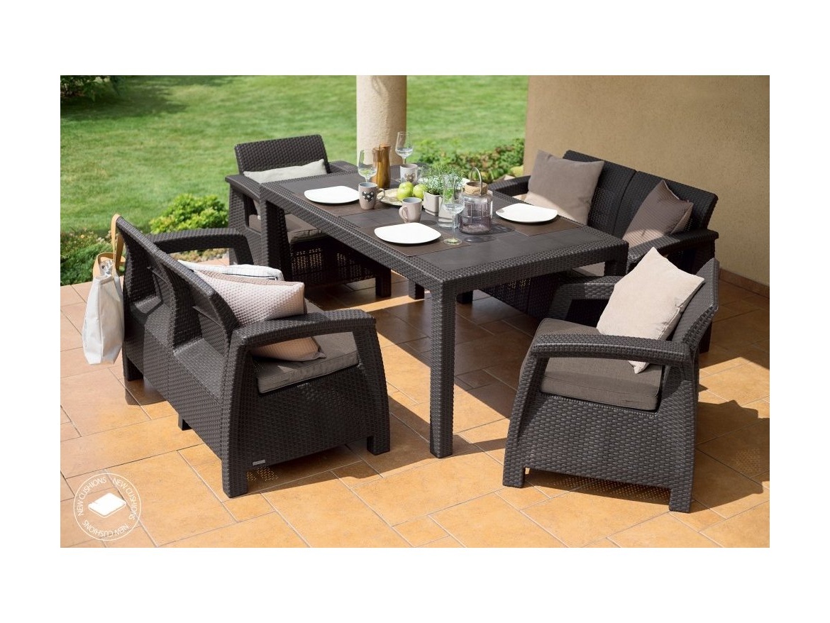 Keter Zahradní set  Corfu II Fiesta - hnědý