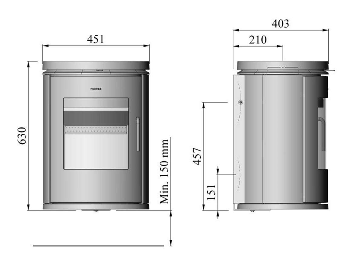 Krbová kamna Morsø 6170 5,8 kW