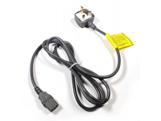 Napájecí kabely –  Jet Dryer Napájecí kabel - UK vidlice BS1363 (Type G) / konektor IEC C13  - šedý