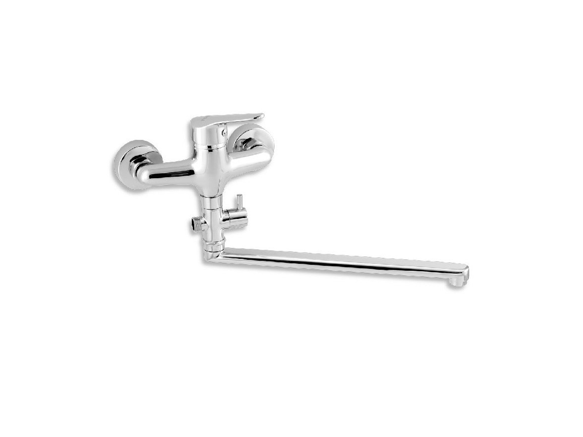 Novaservis Umyvadlová paneláková baterie Titania Iris New 150 mm, chrom, nástěnná, bez příslušenství,  94472/1,0