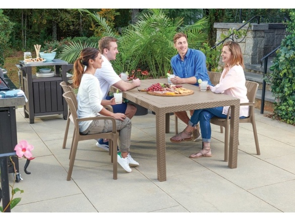 Keter Zahradní set BALI/MELODY 6+1 - cappuccino