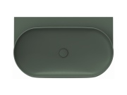 Ravak Umývadlo Yard 80, bez otvoru pre batériu, bez prepadu, Grey Green