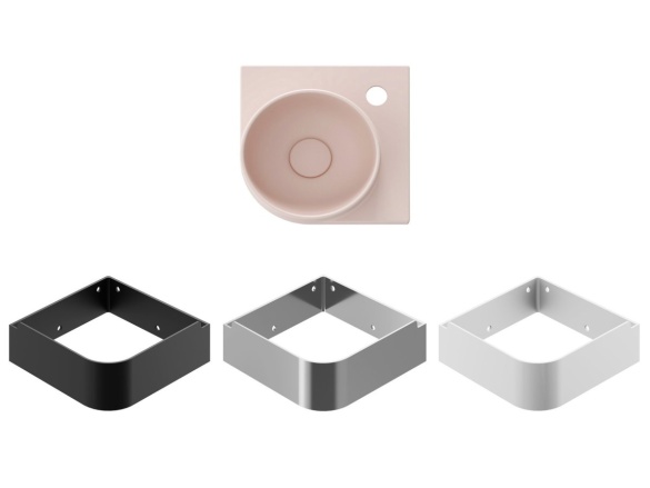 Ravak Umývátko Yard 28 C, s otvorem pro baterii, bez přepadu, bílá matná