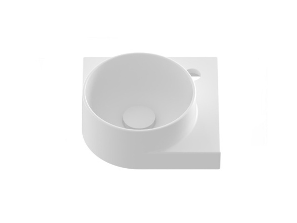 Ravak Umývátko Yard 28 C, s otvorem pro baterii, bez přepadu, Smoke Grey