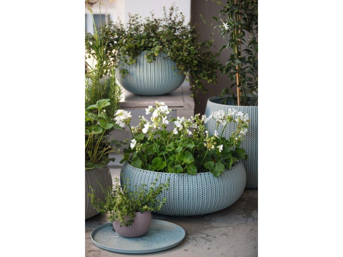 Keter Květináč  COZY M závěsný Dune