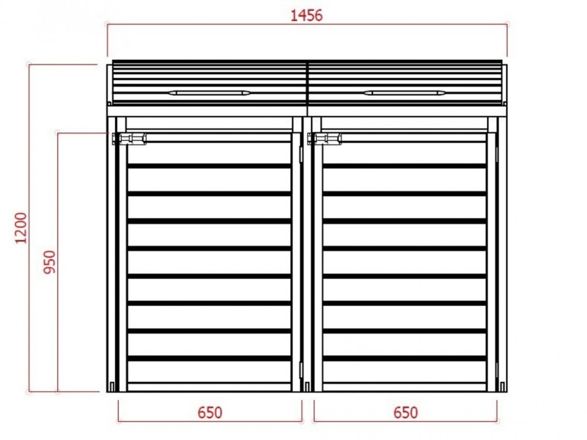 Přístřešek na popelnice Scobax S75