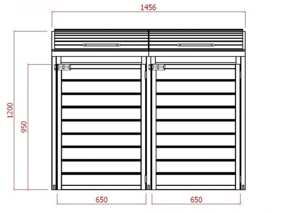 Prístrešok na popolnice Scobax Přístřešek na popelnice