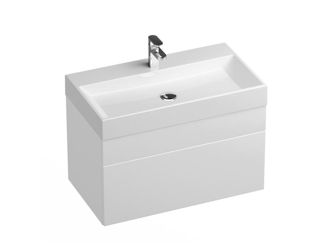 Ravak Umyvadlo Natural 80, s otvorem pro baterii, bez přepadu