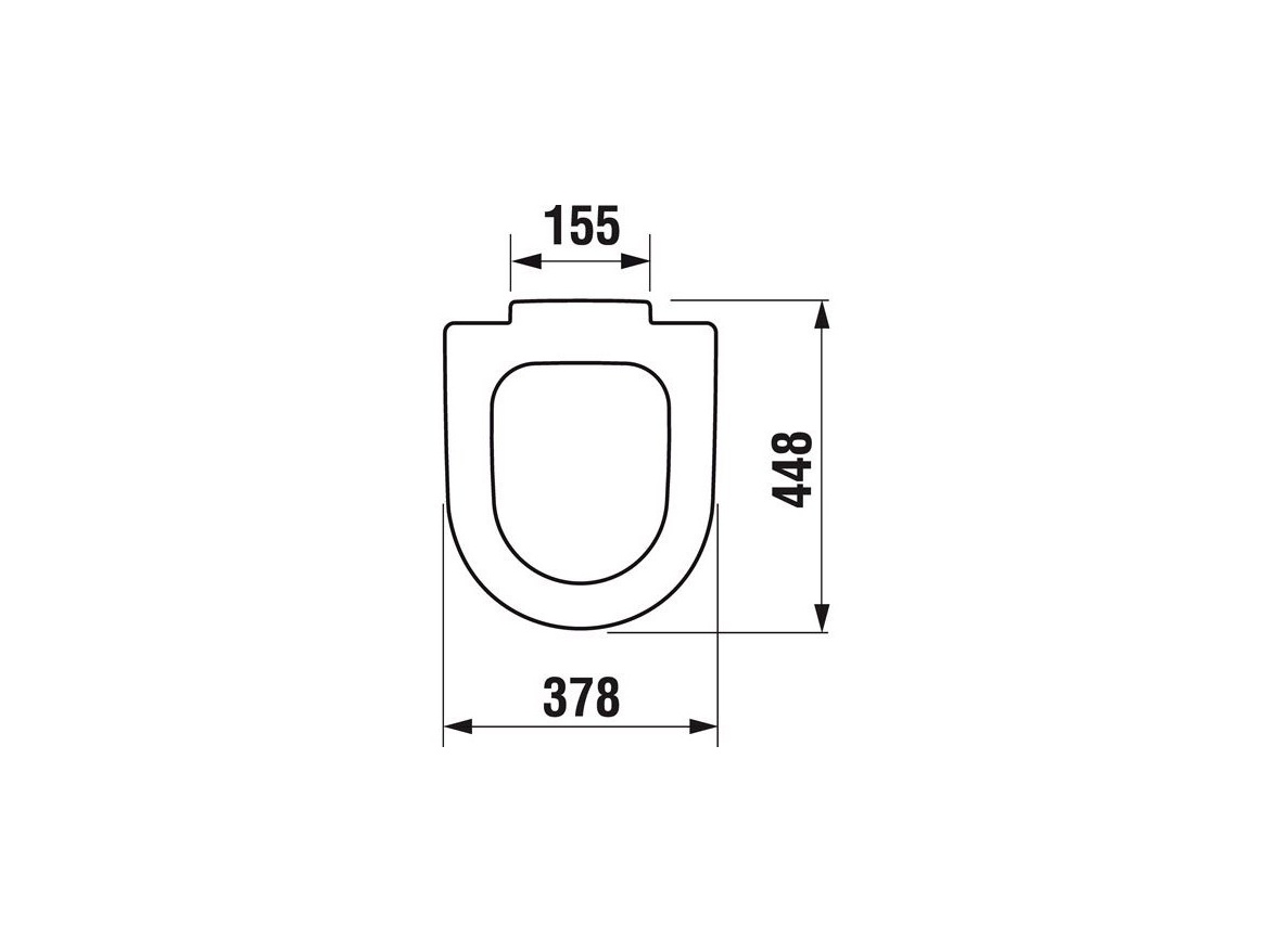JIKA WC sedátko bez poklopu Deep, bílé, Jika H8932823000631