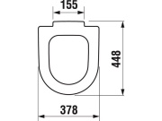 JIKA WC sedátko bez poklopu Deep, bílé, Jika H8932823000631